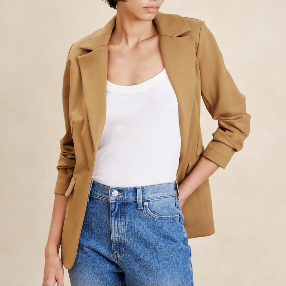 LONG AND LEAN PONTE BLAZER